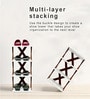 Xendy Plastic  4-Tier Shoe Rack