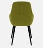 Modern Dining Chair with Armrest In Green Color