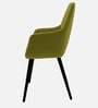 Modern Dining Chair with Armrest In Green Color
