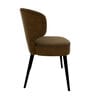 Urban Maharaja Suede Dining Chair In Brown Colour