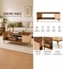 Urban Majesty Premium Centre Table In Sylvan Oak Light Finish