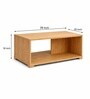 Urban Majesty Premium Centre Table In Sylvan Oak Light Finish