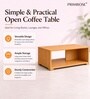 Urban Majesty Premium Centre Table In Sylvan Oak Light Finish