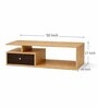 Urban Majesty Premium Centre Table In Sylvan Oak Light Finish