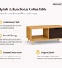Urban Majesty Premium Centre Table In Sylvan Oak Light Finish