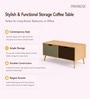 Urban Majesty Premium Centre Table In Sylvan Oak Light Finish