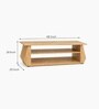 Urban Majesty Premium Centre Table In Sylvan Oak Light Finish