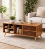Urban Majesty Premium Centre Table In Sylvan Oak Light Finish