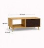 Urban Majesty Premium Centre Table In Sylvan Oak Light Finish