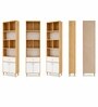 Urban Majesty Premium Multi Utility Rack Book Shelf In Sylvan Oak Light Finish