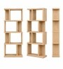 Urban Majesty Premium Multi Utility Rack Book Shelf In Sylvan Oak Light Finish