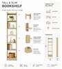 Urban Majesty Premium Multi Utility Rack Book Shelf In Sylvan Oak Light Finish