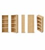 Urban Majesty Premium Multi Utility Rack Book Shelf In Sylvan Oak Light Finish