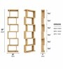 Urban Majesty Premium Multi Utility Rack Book Shelf In Sylvan Oak Light Finish
