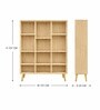 Urban Majesty Premium Multi Utility Rack Book Shelf In Sylvan Oak Light Finish
