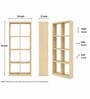 Urban Majesty Premium Multi Utility Rack Book Shelf In Sylvan Oak Light Finish