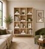 Urban Majesty Premium Multi Utility Rack Book Shelf In Sylvan Oak Light Finish