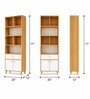 Urban Majesty Premium Multi Utility Rack Book Shelf In Sylvan Oak Light Finish