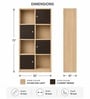 Urban Majesty Premium Multi Utility Rack Book Shelf In Sylvan Oak Light Finish