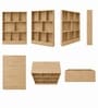 Urban Majesty Premium Multi Utility Rack Book Shelf In Sylvan Oak Light Finish