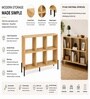 Urban Majesty Premium Multi Utility Rack Book Shelf In Sylvan Oak Light Finish