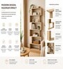 Urban Majesty Premium Multi Utility Rack Book Shelf In Sylvan Oak Light Finish