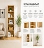 Urban Majesty Premium Multi Utility Rack Book Shelf In Sylvan Oak Light Finish