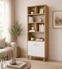 Urban Majesty Premium Multi Utility Rack Book Shelf In Sylvan Oak Light Finish