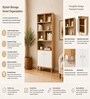 Urban Majesty Premium Multi Utility Rack Book Shelf In Sylvan Oak Light Finish