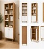 Urban Majesty Premium Multi Utility Rack Book Shelf In Sylvan Oak Light Finish