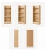 Urban Majesty Premium Multi Utility Rack Book Shelf In Sylvan Oak Light Finish