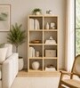 Urban Majesty Premium Multi Utility Rack Book Shelf In Sylvan Oak Light Finish