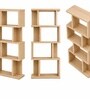 Urban Majesty Premium Multi Utility Rack Book Shelf In Sylvan Oak Light Finish