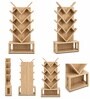Urban Majesty Premium Multi Utility Rack Book Shelf In Sylvan Oak Light Finish