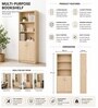 Urban Majesty Premium Multi Utility Rack Book Shelf In Sylvan Oak Light Finish