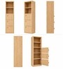 Urban Majesty Premium Multi Utility Rack Book Shelf In Sylvan Oak Light Finish