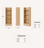Urban Majesty Premium Multi Utility Rack Book Shelf In Sylvan Oak Light Finish