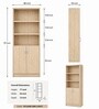 Urban Majesty Premium Multi Utility Rack Book Shelf In Sylvan Oak Light Finish