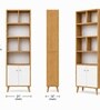 Urban Majesty Premium Multi Utility Rack Book Shelf In Sylvan Oak Light Finish