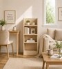 Urban Majesty Premium Multi Utility Rack Book Shelf In Sylvan Oak Light Finish