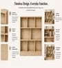 Urban Majesty Premium Multi Utility Rack Book Shelf In Sylvan Oak Light Finish