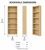 Urban Majesty Premium Multi Utility Rack Book Shelf In Sylvan Oak Light Finish