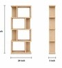 Urban Majesty Premium Multi Utility Rack Book Shelf In Sylvan Oak Light Finish