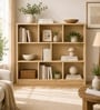 Urban Majesty Premium Multi Utility Rack Book Shelf In Sylvan Oak Light Finish
