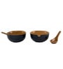 Urban Mattee Blue Ceramic Bowl Set of 2(240ml Each)
