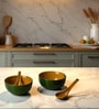 Urban Mattee Green Ceramic Bowl Set of 2(240ml Each)