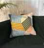 Multicolor Striped Cotton Geometric 18x18 inches Cushion Cover