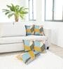 Multicolor Striped Cotton Geometric 18x18 inches Cushion Covers Set of 5