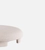 Urban Opulence Velvet Fabric Bench Ottoman In Cream Colour