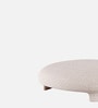 Urban Opulence Velvet Fabric Bench Ottoman In Cream Colour